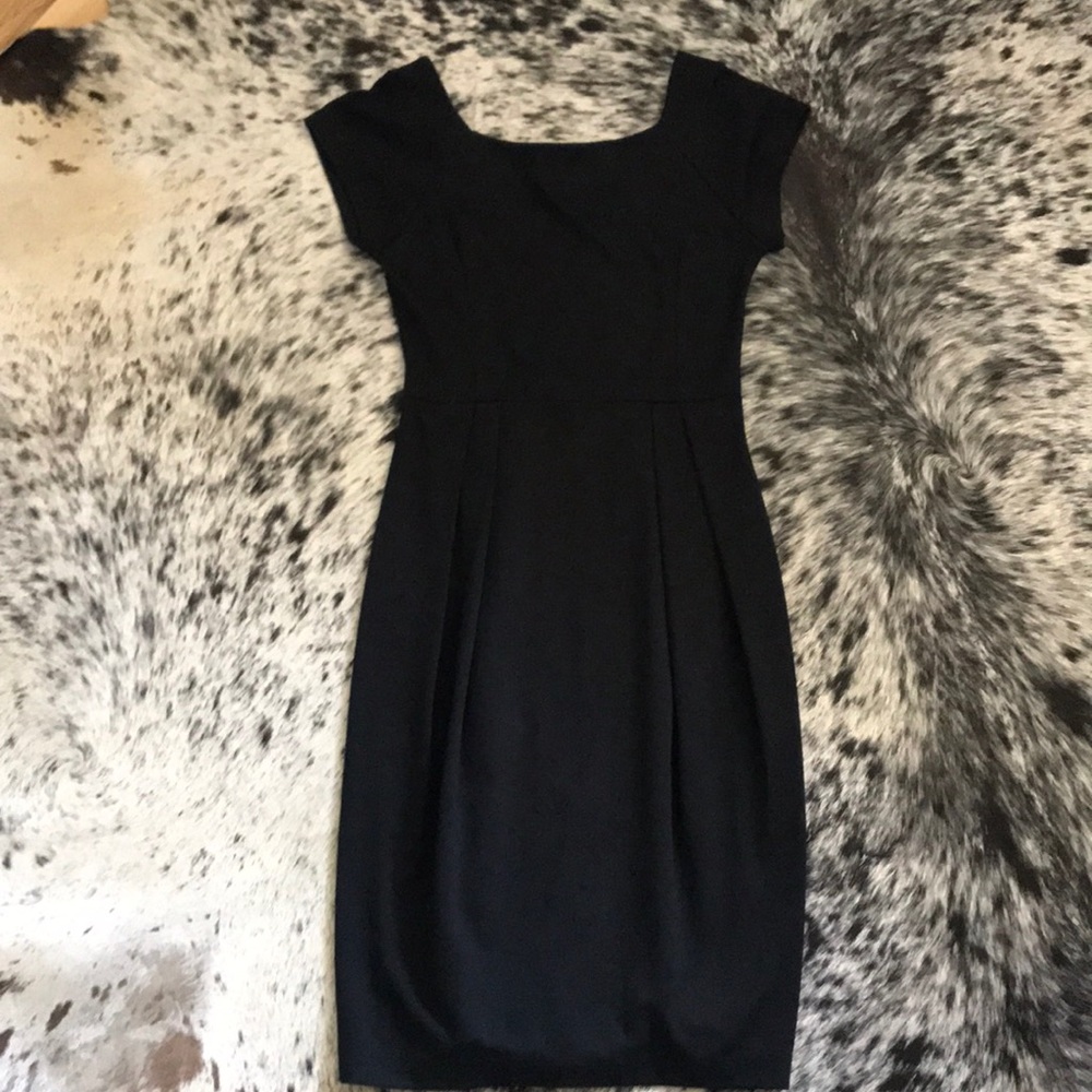 Crystal Candy 1050s Inspired Black Office Dress